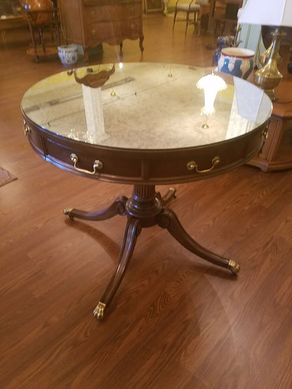 Glass Top Round Table