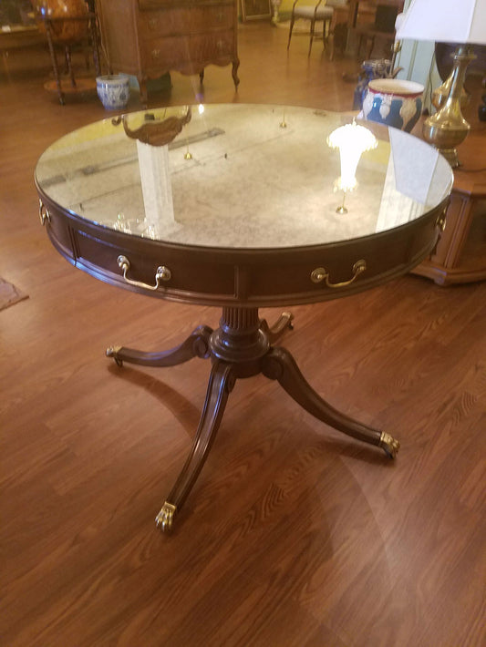 Glass Top Round Table