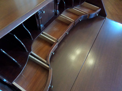 Mahogany Slant Front 4 Drawer Writing Desk