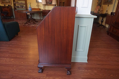 Mahogany Slant Front 4 Drawer Writing Desk